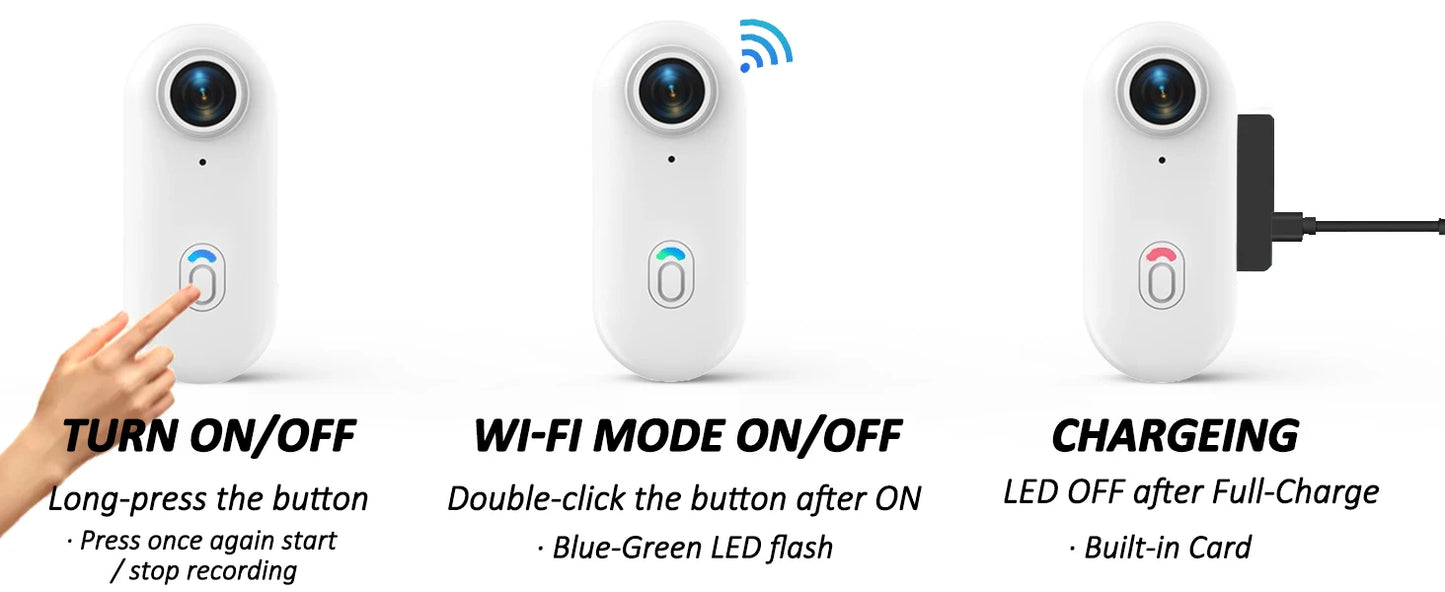 Mini 4K WiFi Vlog Camera